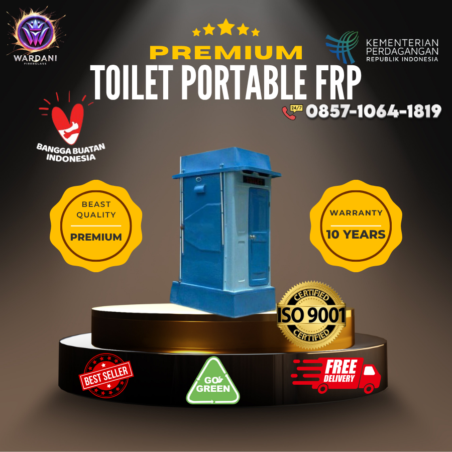 Toilet Portable - Tangki Fiberglass FRP Berkualitas Industri dari PT Wardani Nusantara Fiberglass BIONUS®