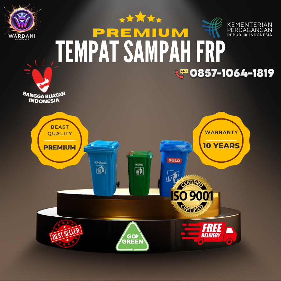 Tong Sampah - Tangki Fiberglass FRP Berkualitas Industri dari PT Wardani Nusantara Fiberglass BIONUS®